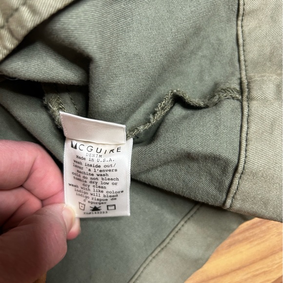 MCGUIRE Camo Green Military Style Button Down Jacket Size S - Picture 6 of 15